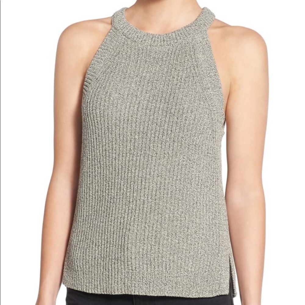 madewell gray knit tank
